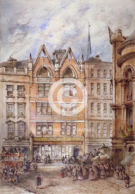 Gracechurch Street, City of London, 1882.                                             Artist: Thomas Colman Dibdin