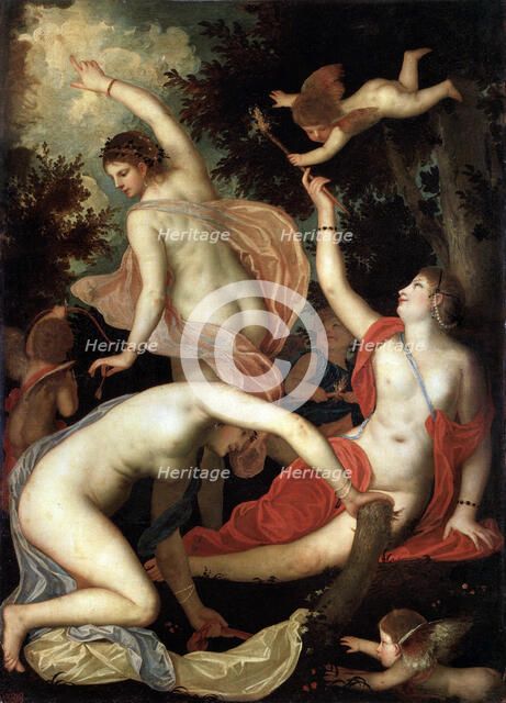 'Graces and Cupid', c1600-1640. Artist: Padovanino