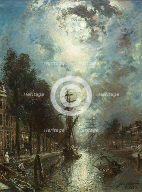 Gracht in Rotterdam, 1873. Creator: Jongkind, Johan Barthold (1819-1891).