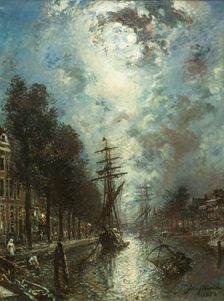 Gracht in Rotterdam, 1873. Creator: Jongkind, Johan Barthold (1819-1891)