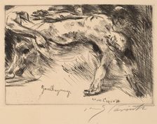Grablegung (Burial), 1921-1922. Creator: Lovis Corinth