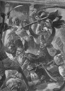 Gradually They Drove The Sepoys Back 1902. Artist: William Heysham Overend