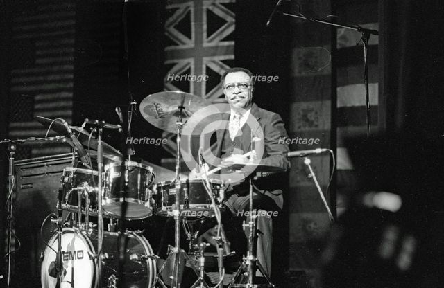 Grady Tate, Philip Morris Jazz. Festival. Dominion Theatre. London, Nov 1985. Creator: Brian O'Connor.
