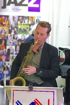 Graeme Blevins, Watermill Jazz Club, Dorking, Surrey, 19 March, 2019. Creator: Brian O'Connor