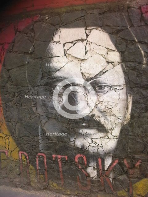 Graffiti of Leon Trotsky. Artist: Anonymous  