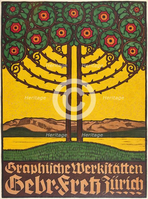 Grafische Werkstätten Gebrüder Fretz Zürich, 1913. Creator: Koch, Walther (1875-1915).