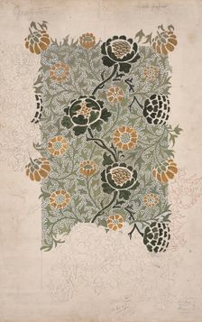 Grafton. Wallpaper design, ca. 1883. Creator: Morris, William (1834-1896)
