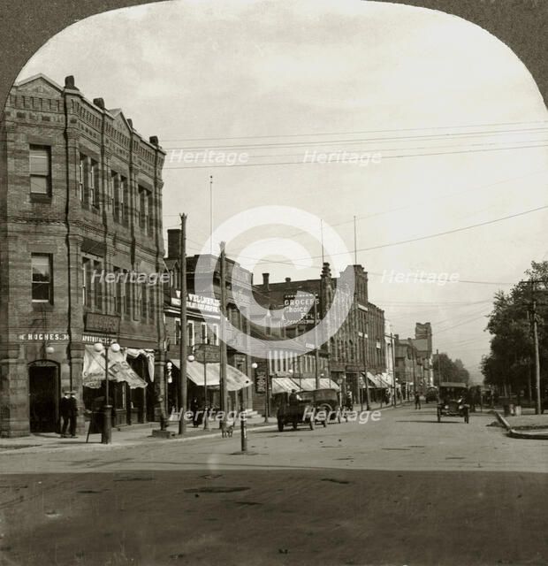 Grafton Street, Charlottetown, Prince Edward Island, Canada, early 20th century.Artist: Keystone View Company
