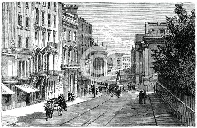 Grafton Street, Dublin, 1900.Artist: T Hart