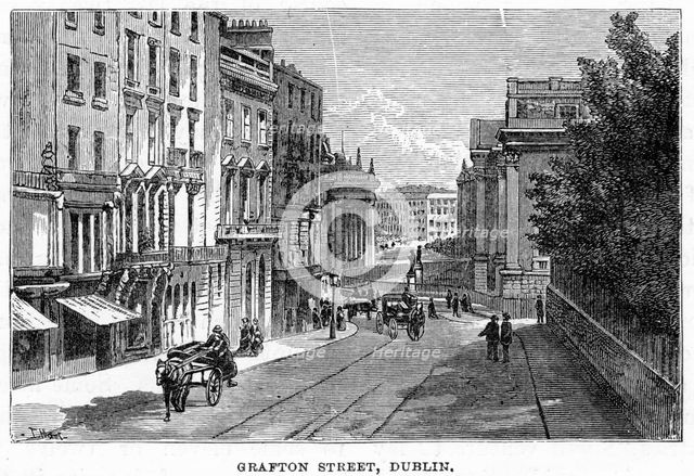 Grafton Street, Dublin, 19th century. Artist: Unknown
