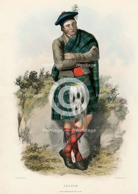 Graham, from The Clans of the Scottish Highlands, pub. 1845 (colour lithograph)