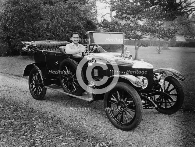 Graham Hill in a 1913 Newton Bennett, c1965-c1975. Artist: Unknown