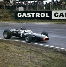 Graham Hill racing a BRM P261, British Grand Prix, Brands Hatch, Kent, 1966