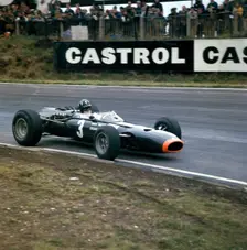 Graham Hill racing a BRM P261, British Grand Prix, Brands Hatch, Kent, 1966