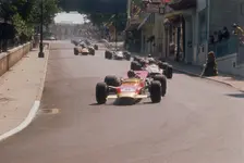 Graham Hill's Lotus leading John Surtees Honda, Monaco Grand Prix, 1968
