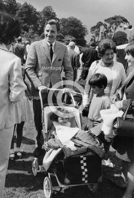 Graham Hill with his family, c1968. Artist: Unknown