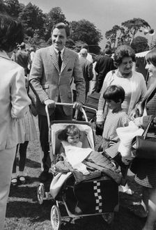 Graham Hill with his family, c1968