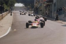 Graham Hill's Lotus leading John Surtees Honda, Monaco Grand Prix, 1968