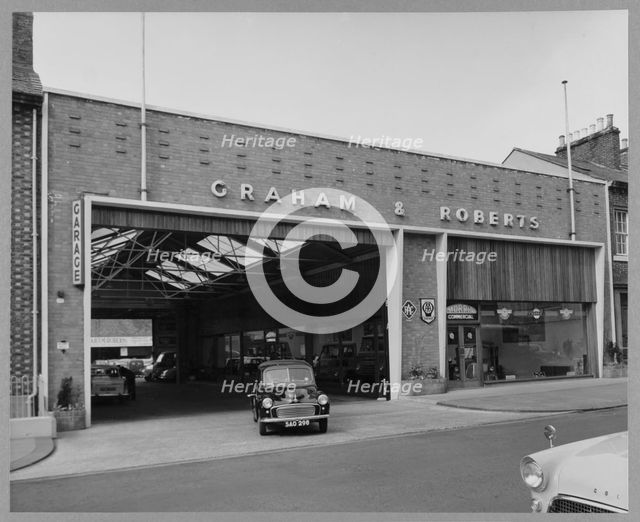 Graham & Roberts Garage, Botchergate, Carlisle, Cumbria, 1957 - 1961. Creator: John Laing plc.