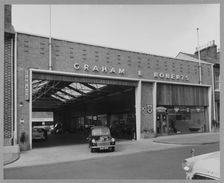 Graham & Roberts Garage, Botchergate, Carlisle, Cumbria, 1957 - 1961. Creator: John Laing plc