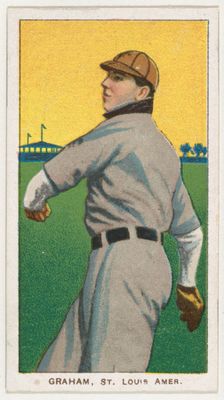 Graham, St. Louis, American League, from the White Border series (T206) for the America..., 1909-11. Creator: American Tobacco Company