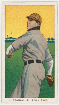 Graham, St. Louis, American League, from the White Border series (T206) for the America..., 1909-11. Creator: American Tobacco Company