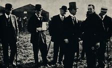 Grahame White and Mr. Churchill 1910, (1945). Creator: Unknown