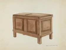 Grain Chest, c. 1937. Creator: Majel G. Claflin