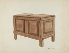 Grain Chest, c. 1937. Creator: Majel G. Claflin