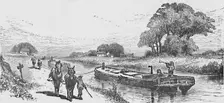 Grain-Boat on the Erie Canal 1883