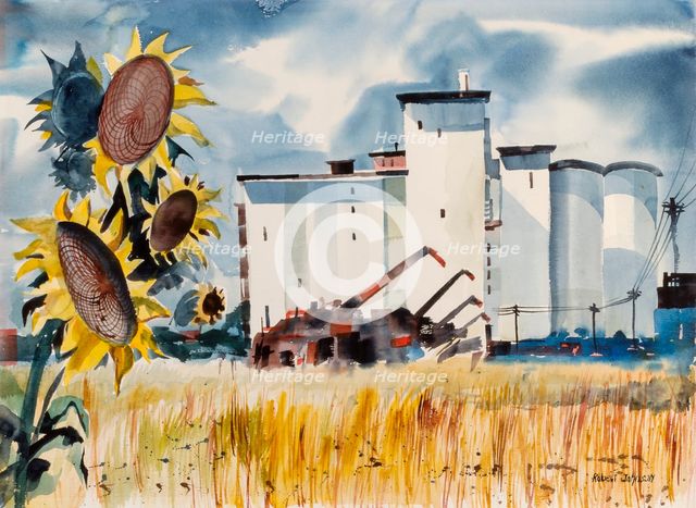 Grain Elevator, Kansas, n.d. Creator: Robert Johnson.