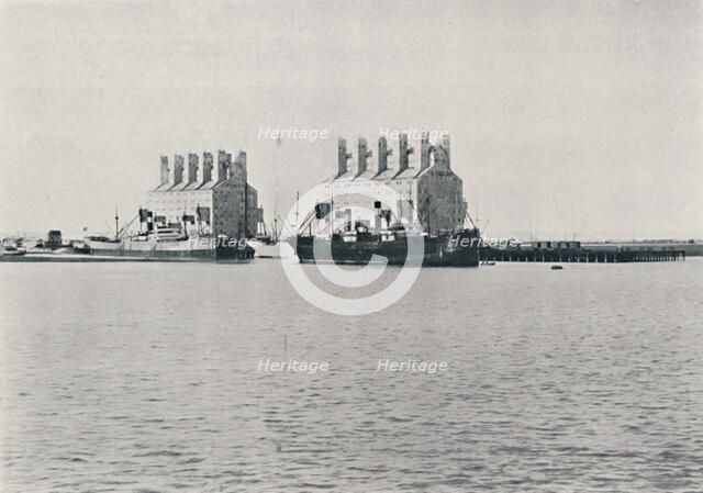 'Grain Elevators, Bahia Blanca', 1916. Artist: Unknown.
