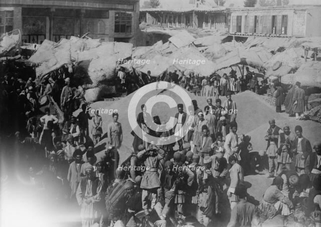 Grain Market, Ourmiah, Persia, 1911. Creator: Bain News Service.