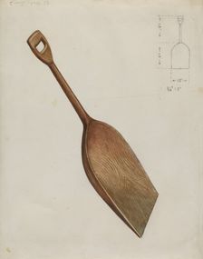 Grain Scoop, c. 1936. Creator: Hugh Clarke