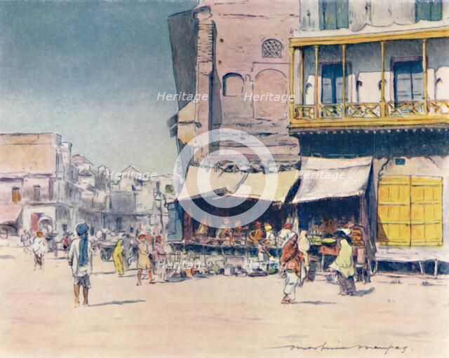 'Grain-sellers', 1905. Artist: Mortimer Luddington Menpes.