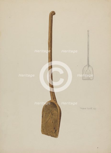 Grain Shovel, 1937. Creator: Eugene Bartz.