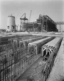 Grain Power Station, Grain, Isle of Grain, Medway, 07/09/1973. Creator: John Laing plc