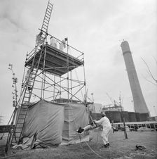 Grain Power Station, Grain, Isle of Grain, Medway, 12/05/1975. Creator: John Laing plc