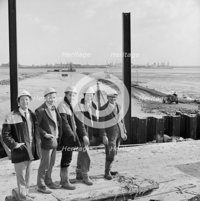 Grain Power Station, Grain, Isle of Grain, Medway, 18/10/1973. Creator: John Laing plc.