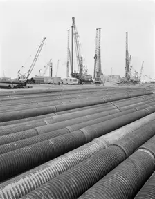 Grain Power Station, Grain, Isle of Grain, Medway, 25/10/1971. Creator: John Laing plc