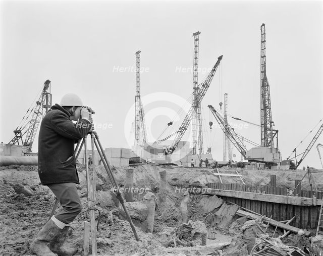 Grain Power Station, Grain, Isle of Grain, Medway, 25/10/1971. Creator: John Laing plc.