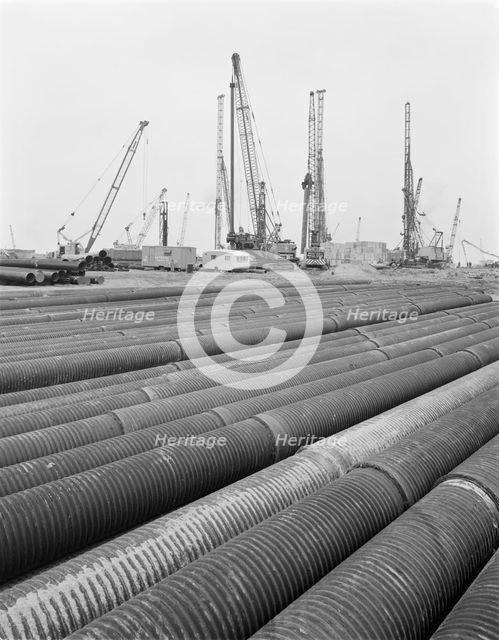 Grain Power Station, Grain, Isle of Grain, Medway, 25/10/1971. Creator: John Laing plc.