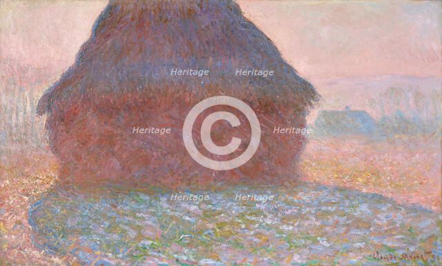 Grainstack in Sunlight, 1891. Creator: Monet, Claude (1840-1926).