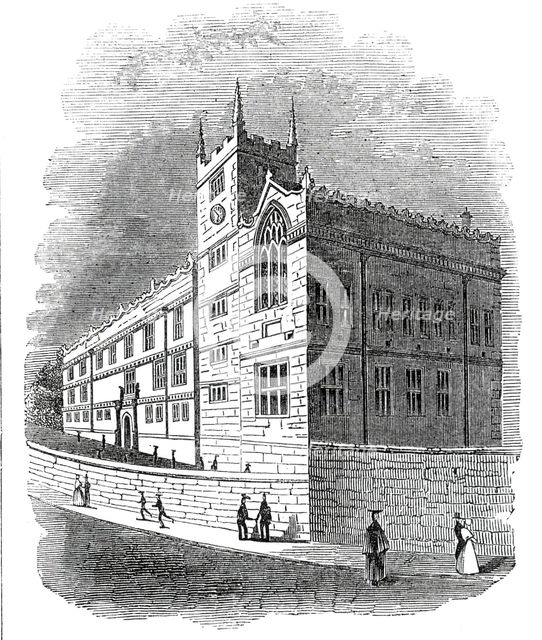 Grammar school, Shrewsbury, 1845. Creator: Unknown.