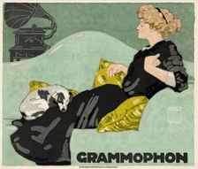Grammophon, 1910. Creator: Ludwig Hohlwein