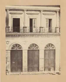 [Gran Teatro de Iturbide], 1867. Creator: François Aubert