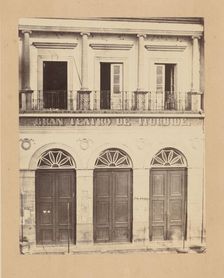 [Gran Teatro de Iturbide], 1867. Creator: François Aubert