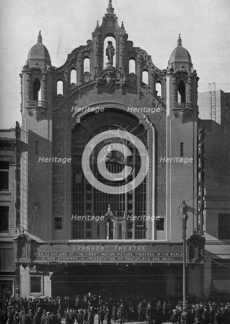 Granada Theatre, San Francisco, California, 1922. Artist: Unknown.