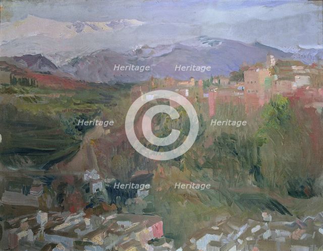  'Granada' Oil, 1920 by Joaquin Sorolla.