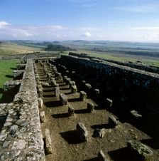Granaries at Housesteads Fort, Hadrian's Wall, Northumberland, 2010. Creator: Unknown